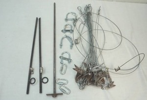 lot 183 image: trapping stakes and tie down cables