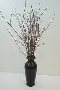 lot 231 image: ceramic vase with twigs