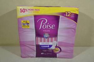 lot 45 image: Poise Long Length Ultimate Pads 45