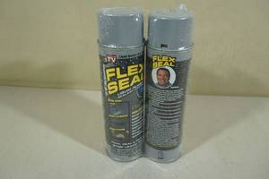 lot 127 image: 2 14oz Flex Seal Gray