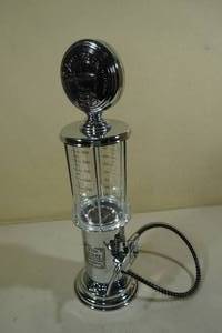 lot 135 image: Chromed Gas Pump Liquor Dispenser