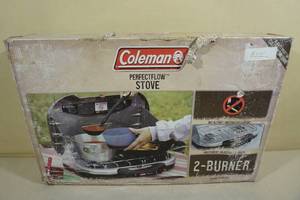lot 136 image: Coleman Perfectflow 2-Burner Stove