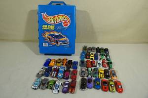lot 151 image: 48-Car Hot Wheels Case with 48 Cars