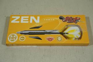 lot 198 image: Shot Zen Tanto 23 Gram Steel Tip Darts -3 Pack