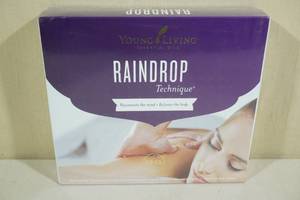 lot 211 image: Young Living Essential Oils Raindrop Pack -7 Oils, 2 Oil Blends, 2 Massage Oils & 2 Pumps