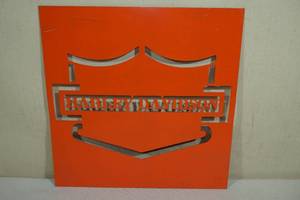 lot 261 image: Laser Cut Harley Davidson Sign
