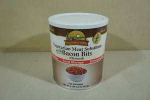 lot 282 image: Augason Farms Vegetarian Meat Substitute Bacon Bits Emergency Food