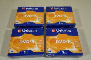 lot 283 image: 4 Packs Verbatim DVD-R