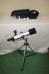 lot 302 image: C-Star 60x900 Refractor Telescope with Extra Lenses, Tripod and Case