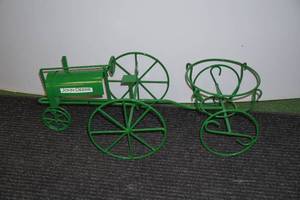 lot 303 image: John Deere Tractor Plant Stand
