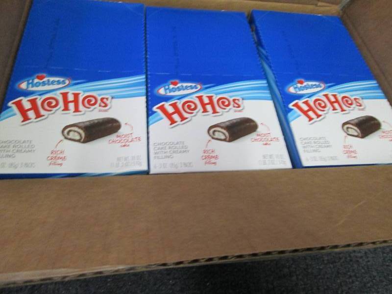 lot 235 image: 3 - 18 oz Boxes Hostess Ho Hos Best...