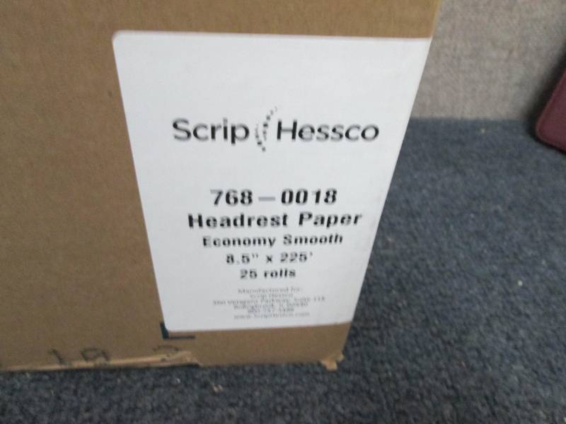 lot 313 image: ScripHessco Economy Smooth Headrest...