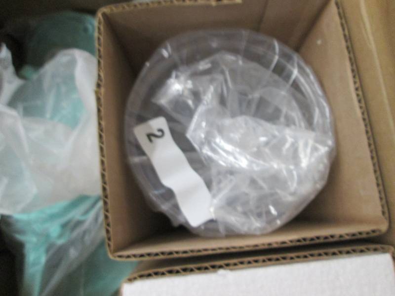 lot 418 image: Box of Bemis Suction Canisters...