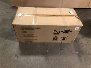 lot 6 image: Husky Ready-to-Assemble 24-Gauge Steel Wall Mounted Garage Cabinet in Red (28 in. W x 29 in. H x 12 in. D)   Customer Returns See Pictures