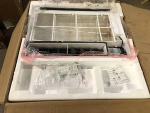 lot 17 image: LG 23,500 BTU Dual Inverter Smart Window Air Conditioner Cools 1,440 Sq. Ft. with Remote, Wi-Fi Enabled Customer Returns See Pictures