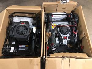lot 38 image: Lot of Assorted Lawn Mowers Various Models and Conditions Customer Returns See Pictures