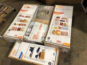 lot 120 image: Lot of Assorted Utilty Storage Shelving Various Models and Conditions  Customer Returns See Pictures