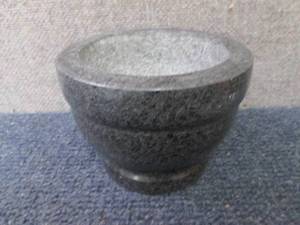 lot 18 image: 5  Granite Mortar, broken pestle...