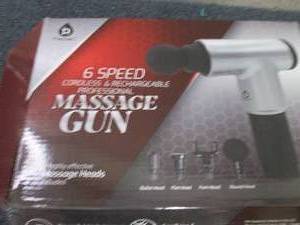 lot 38 image: Pursonic 6 Speed Massage Gun open b...