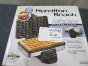 lot 40 image: Hamilton Beach Belgian Style Waffle...
