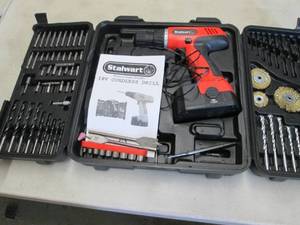 lot 52 image: Stalwart 89-Pc. 18V Cordless Drill ...