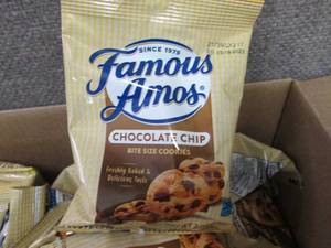 lot 104 image: Case of 42-2 oz Pouches Famous Amos...