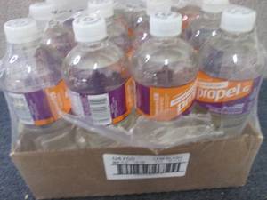 lot 115 image: 12- 24 oz Bottles Propel Lemon Blac...