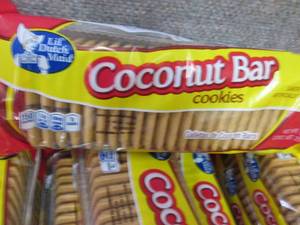 lot 134 image: 12- 9 oz pks Coconut Bar Cookies...