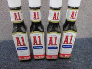 lot 137 image: 4- 5 oz Bottles A1 Original Steak S...