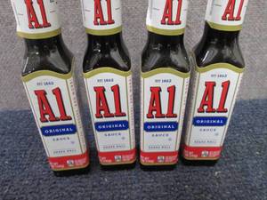 lot 140 image: 4- 5 oz Bottles A1 Original Steak S...