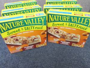 lot 148 image: 6- 6 pks Nature Valley Sweet & Salt...