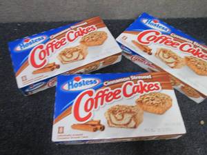 lot 157 image: 3- 11.6 oz Boxes Cinnamon Streusel ...