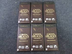 lot 165 image: 6 Green & Blacks Dark Chocolate...
