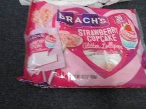 lot 216 image: 6- 16.2 oz Bags Brachs Strawberry ...
