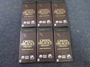 lot 220 image: 6- 3.17 oz Green & Blacks Dark Choc...