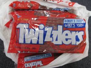 lot 223 image: 6- 16 oz Pks Strawberry Twizzlers...