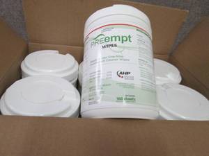 lot 393 image: Case of 12- 160 ct Canisters PREemp...