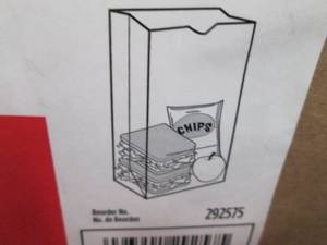 lot 421 image: 2-500 pk 8# White Paper Bags 6x4x12...