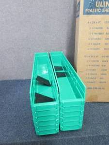 lot 427 image: Case of 12 Plastic Shelf Bins - 4 x...