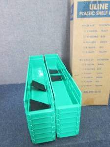 lot 429 image: Case of 12 Plastic Shelf Bins - 4 x...