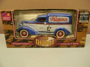 lot 3 image: LIBERTY SPEC-CAST LIMITED EDITION - HAMMS BEER 1936 DODGE BANK #74032 - NEW IN BOX - GREAT PIECE - SEE PICTURES
