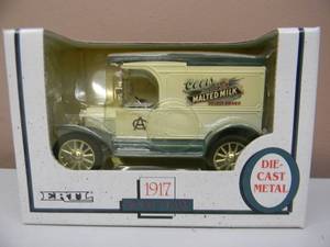 lot 17 image: ERTL COLLECTIBLES 125 SCALE DIE CAST - COORS PURE MALTED MILK 1917 MODEL T DELIVERY BANK - NEW IN BOX - GREAT PIECE - SEE PICTURES