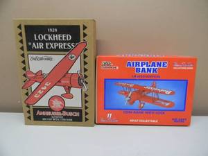 lot 45 image: RACING CHAMPIONS - ERTL  ANHEUSER-BUSCH DIE-CAST AIRPLANES - BUDWEISER #11 & 1929 LOCKHEAD AIR EXPRESS - NEW IN BOX - NICE - COOL PIECES - SEE PICTURES