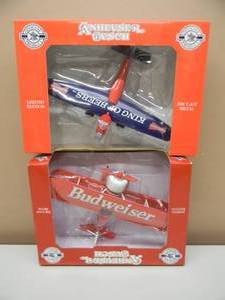 lot 46 image: LIBERTY CLASSICS By SPEC CAST DIE-CAST AIRPLANES - BUDWEISER FORD TRI MOTOR & 1932 STEARMAN BI-PLANE - NEW IN BOX - NICE - GREAT SET - SEE PICTURES