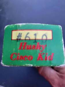 lot 14 image: Cisco Kid Vintage Lure In the Original Box # 610 Husky Cisco Kid