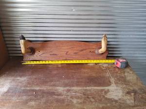 lot 54 image: Deer foot rifle shot gun rack