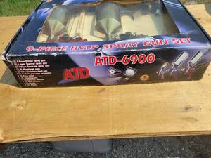 lot 85 image: ATD -6900 9- Piece HVLP Spray Gun Kit (New)