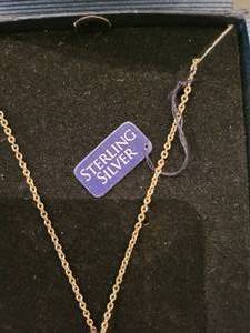 lot 140 image: Sterling Silver Heart Necklace