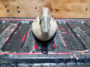 lot 148 image: Duck decoy, wood