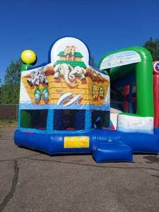 19 X 20 Noahs Ark 5 in 1 Jumping Castle with Wet or DRY Slide -